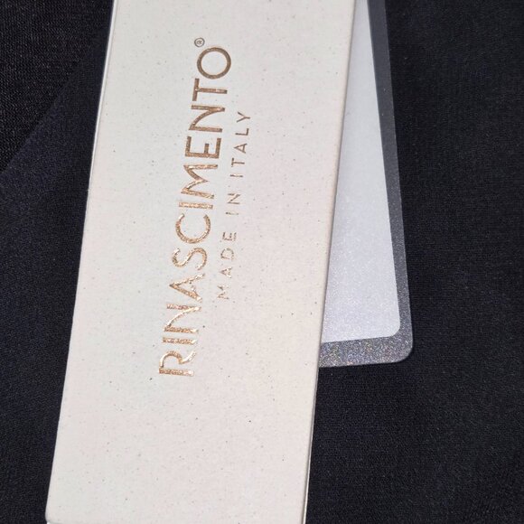 Rinascimento Boho Style Dress with Bell Sleeves Black, size M NWT - Picture 13 of 16